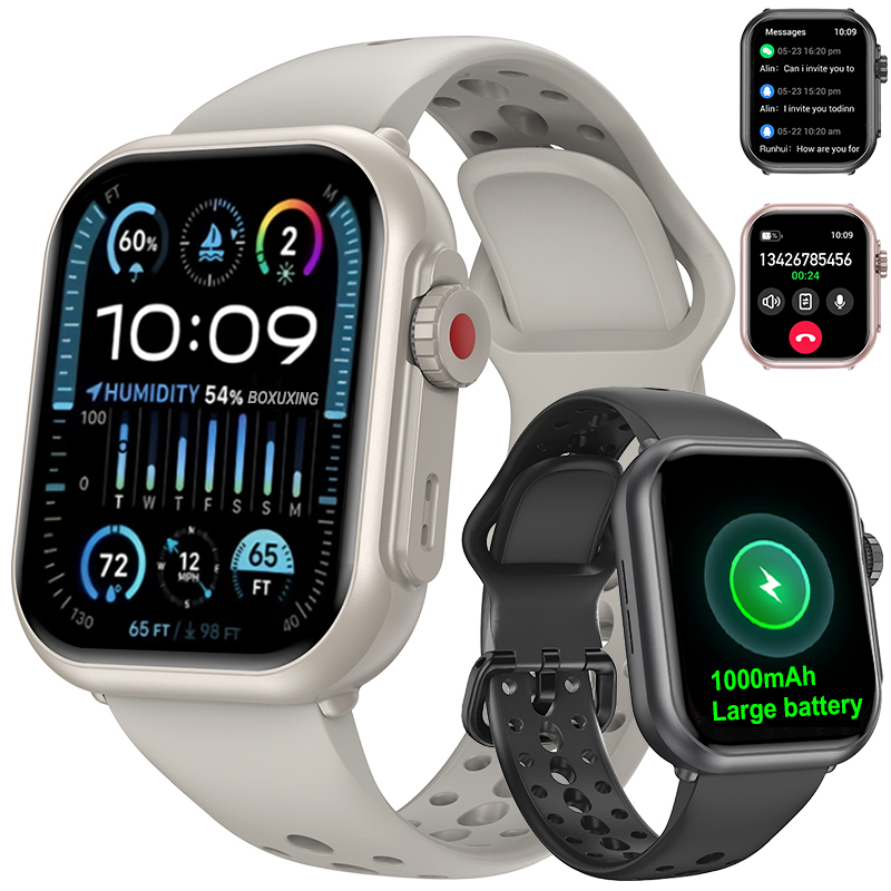 Heart Rate Gps Watch - Orologio Ultra K62 Uomo Donna 1000mAh