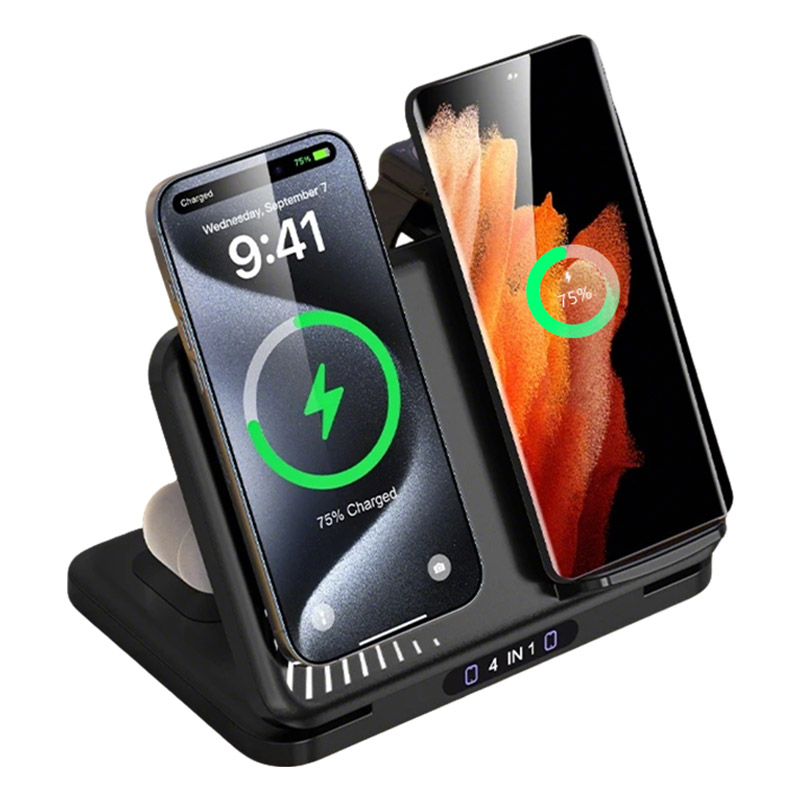Smartwatch Watches For Iphone - Supporto per caricabatterie wireless doppio telefono