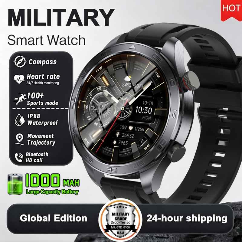 Heart Rate Gps Watch - Nuovo Orologio Intelligente Militare per Uomo