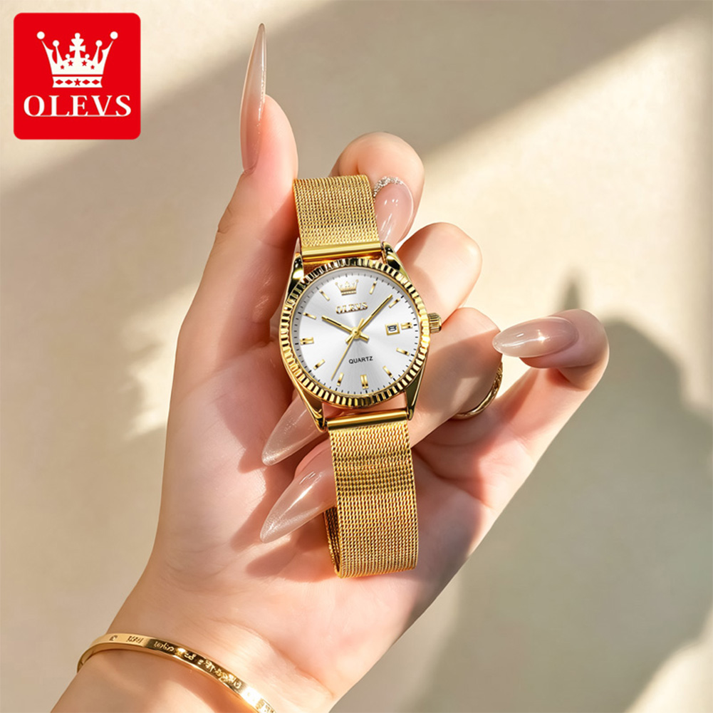 Mesh Stainless Strap - OLEVS 5692 Orologio Elegante con Movimento