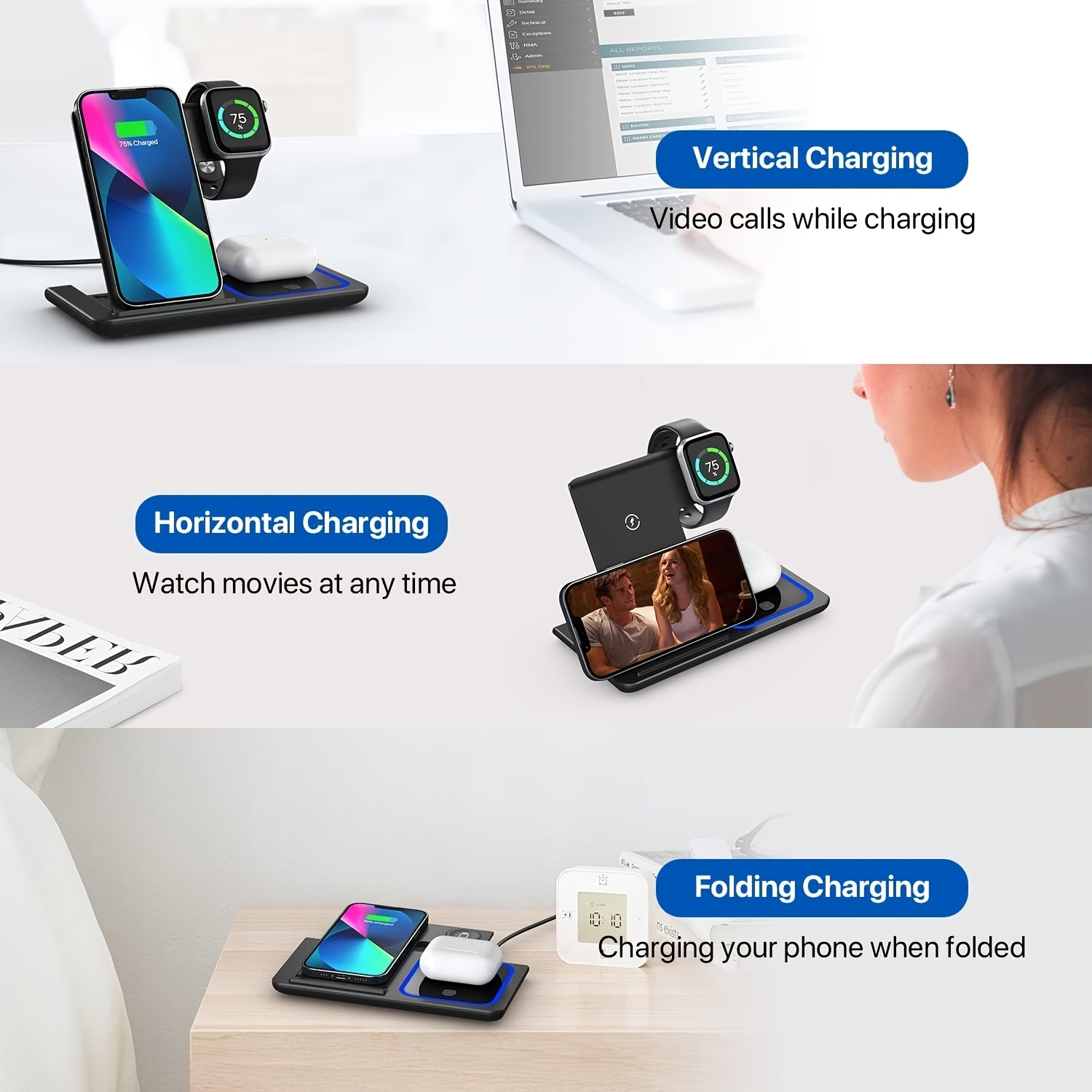 Supporto di ricarica wireless  - Smartwatch Watches For Iphone recensione e prezzo