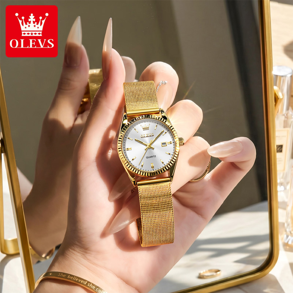 OLEVS Orologi al Quarzo di Lus - Mesh Stainless Strap recensione e prezzo