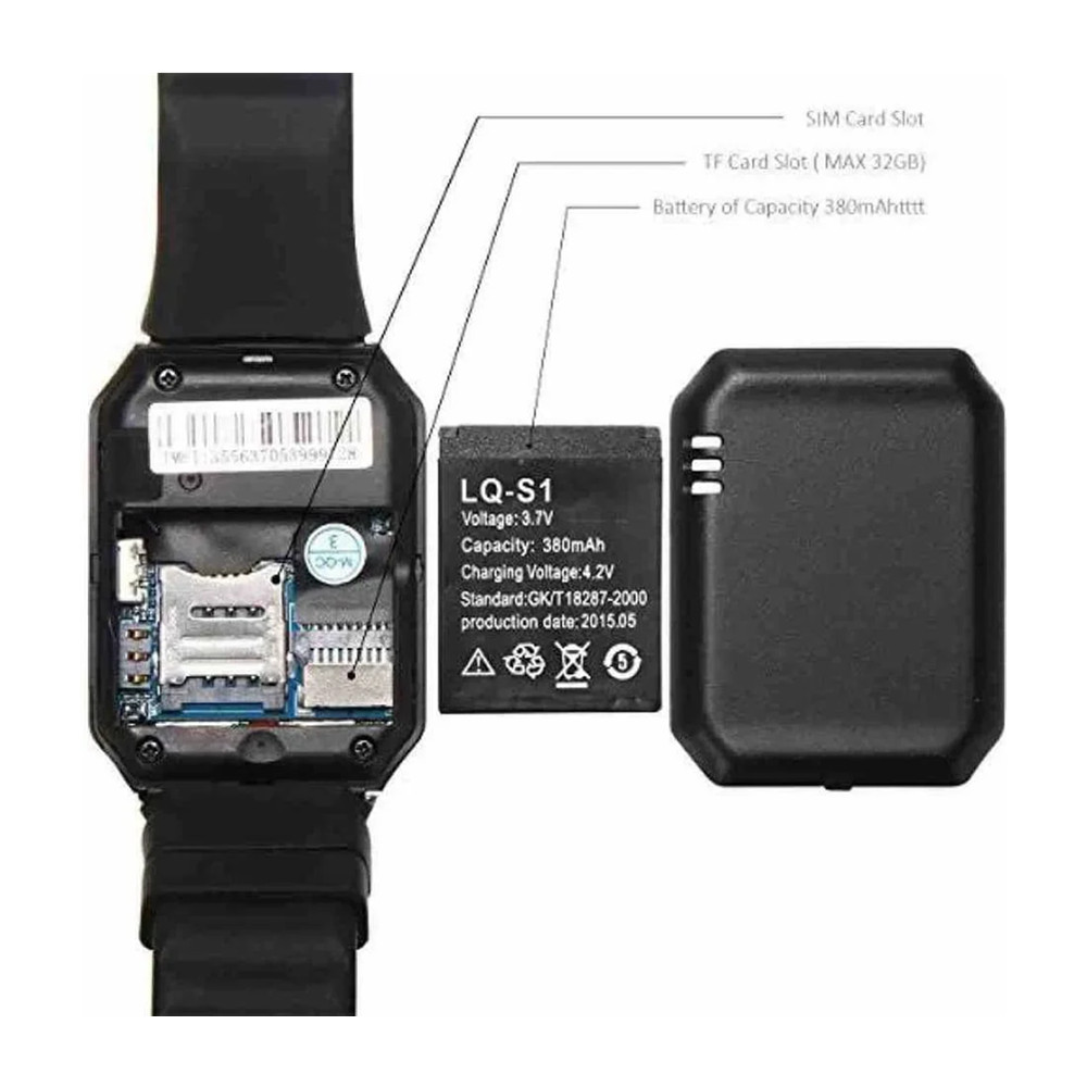 Batterie di Ricambio 3.7V 380m - Watch V8 recensione e prezzo