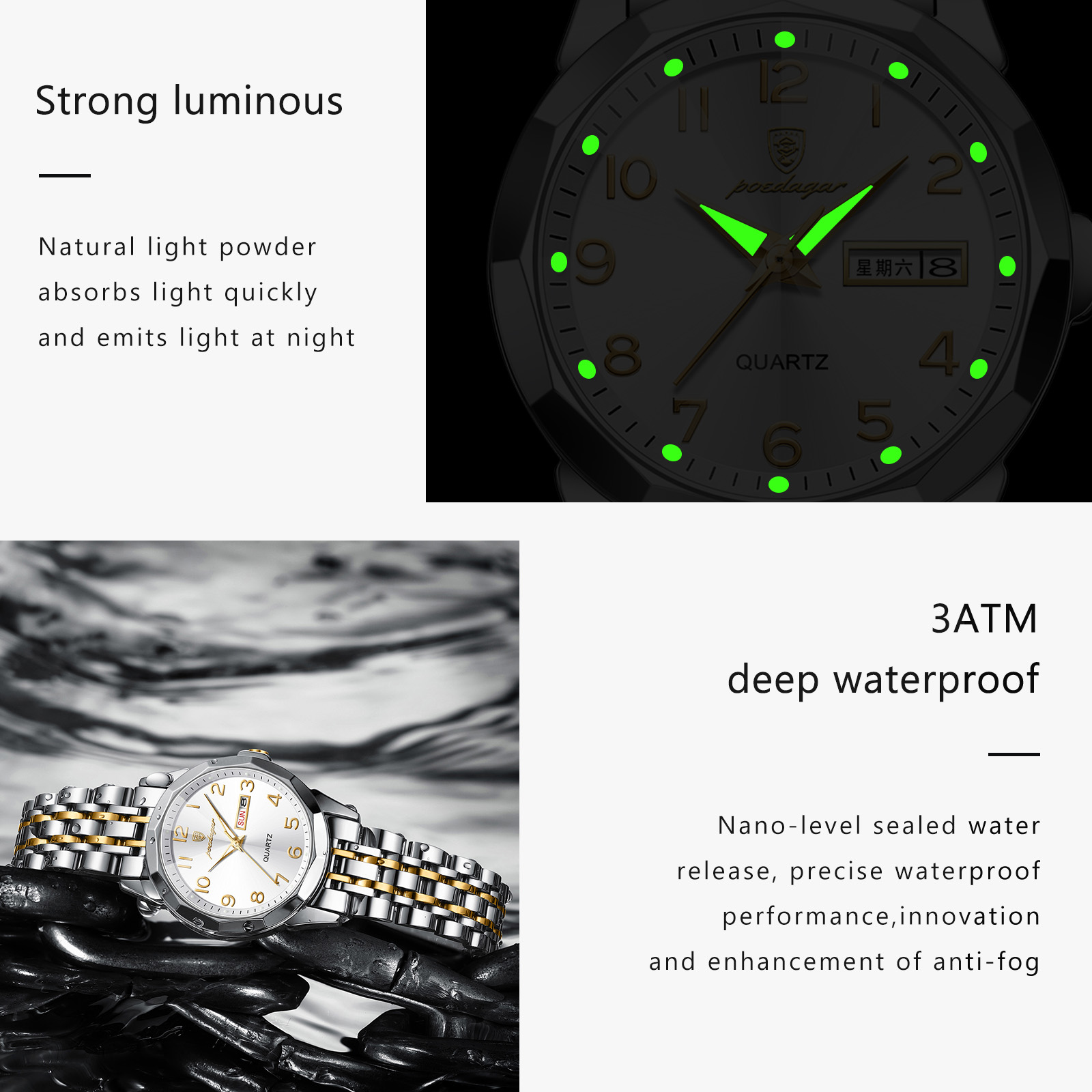 Orologio da donna elegante POE - Waterproof Diving Watch recensione e prezzo